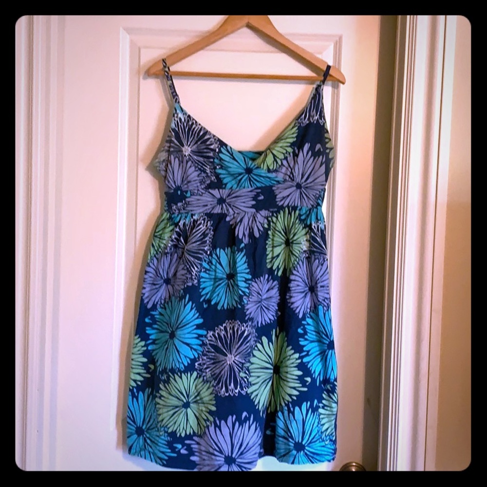 Casual Spaghetti Strap Floral Dress